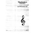 TECHNICS SXPR500 Owners Manual
