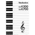 TECHNICS SX-K500 Owners Manual