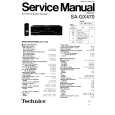 TECHNICS SAGX470 Service Manual