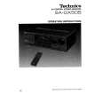 TECHNICS SA-GX505 Owners Manual