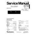 TECHNICS RS-T25 Service Manual