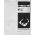 TECHNICS SP-15 Owners Manual