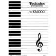 TECHNICS SX-KN1000 Owners Manual