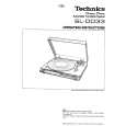 TECHNICS SL-DD33 Owners Manual