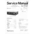 TECHNICS RSTR167 Service Manual