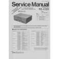 TECHNICS RS-X320 Service Manual