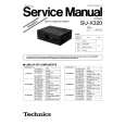 TECHNICS SU-X320 Service Manual