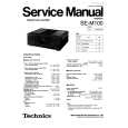 TECHNICS SEM100 Service Manual